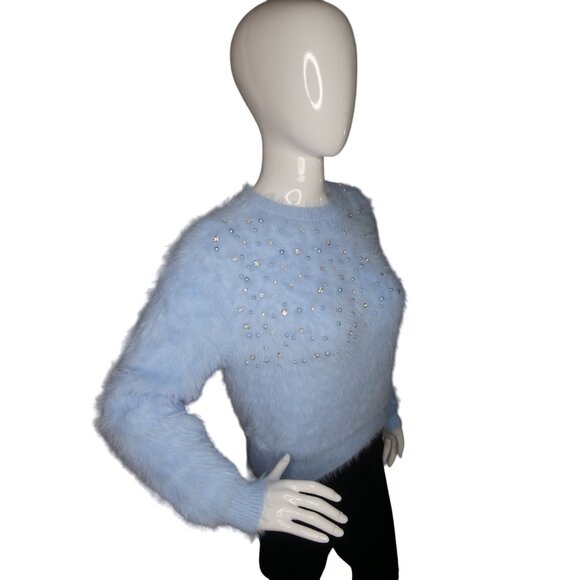 On 12th Light Blue Women's Gem Sweater Size M - Picture 2 of 7